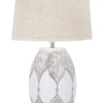 LAMPADA DA TAVOLO RESINA OVALE ATENE CM Ø 38X67