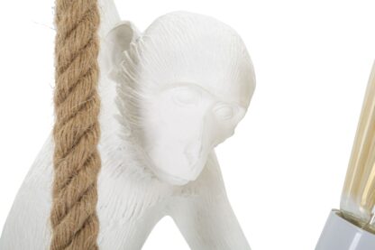 LAMPADARIO MONKEY BIANCO CM Ø 27X32X60 - immagine 2