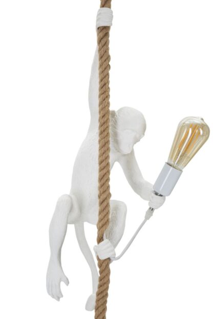 LAMPADARIO MONKEY BIANCO CM Ø 27X32X60 - immagine 3