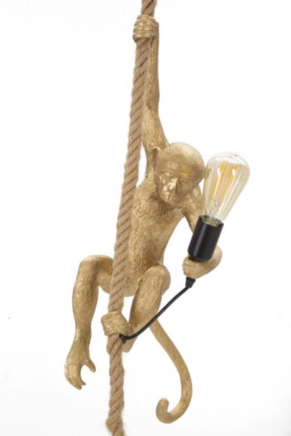 LAMPADARIO MONKEY ORO CM 27X32X60 - immagine 2