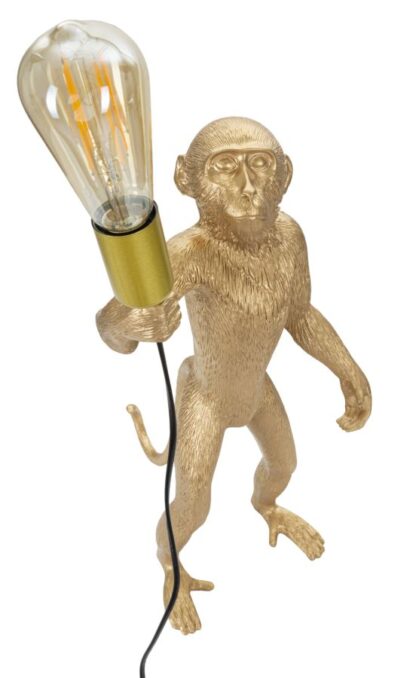 LAMPADA DA TAVOLO MONKEY ORO CM Ø 26X34X55 - immagine 3