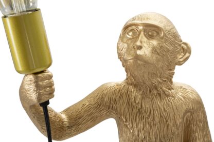 LAMPADA DA TAVOLO MONKEY ORO CM Ø 26X34X55 - immagine 4