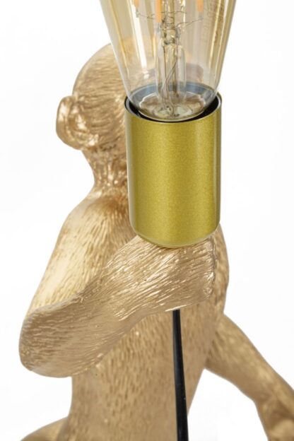 LAMPADA DA TAVOLO MONKEY ORO CM Ø 26X34X55 - immagine 5