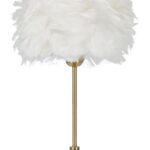 LAMPADA DA TAVOLO BALL FEATHER CM Ø 30X50