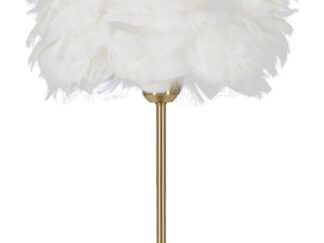 LAMPADA DA TAVOLO BALL FEATHER CM Ø 30X50