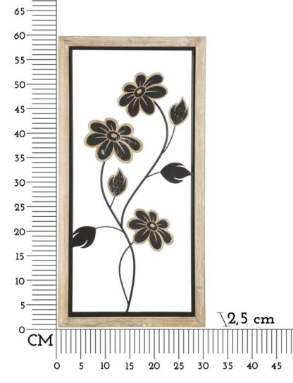 PANNELLO IN FERRO E LEGNO GIRISH -A- CM 30X2,5X60 - immagine 6