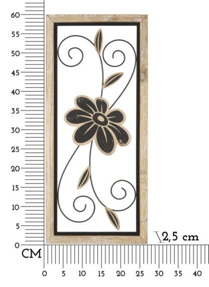 PANNELLO IN FERRO E LEGNO KOMAN -A- CM 26X2,5X60 - immagine 6