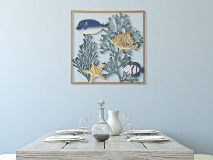 PANNELLO IN FERRO FISH CM 50,2X3,8X50,2 - immagine 5