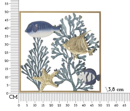 PANNELLO IN FERRO FISH CM 50,2X3,8X50,2 - immagine 6