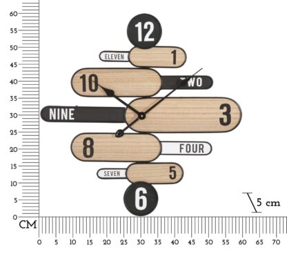 OROLOGIO DA MURO DIRECTION CM 60X5X60 - immagine 6