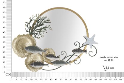 SPECCHIO D MURO FISH CM 88,9X7,6X65,4 - immagine 6