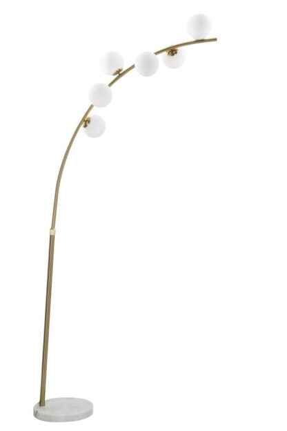 LAMPADA DA TERRA GLAMY ARC 6 LUCI CM 130X45X220-246 - immagine 5
