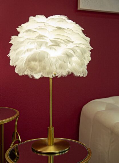 LAMPADA DA TAVOLO BALL FEATHER CM Ø 30X50 - immagine 5