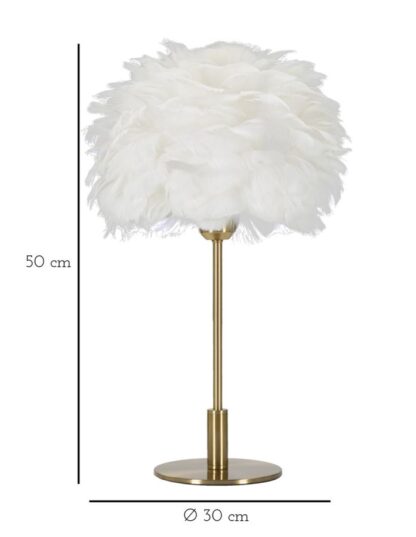 LAMPADA DA TAVOLO BALL FEATHER CM Ø 30X50 - immagine 6