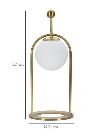 LAMPADA DA TAVOLO GLAMY ARC -B- CM Ø 21X50 - immagine 5
