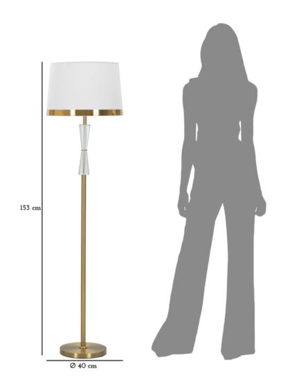 LAMPADA DA TERRA CRISTAL CM Ø 40X153 - immagine 6