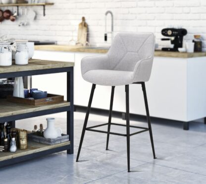 SGABELLO BAR GREY SET 2 PZ CM 55X55X109 - immagine 10