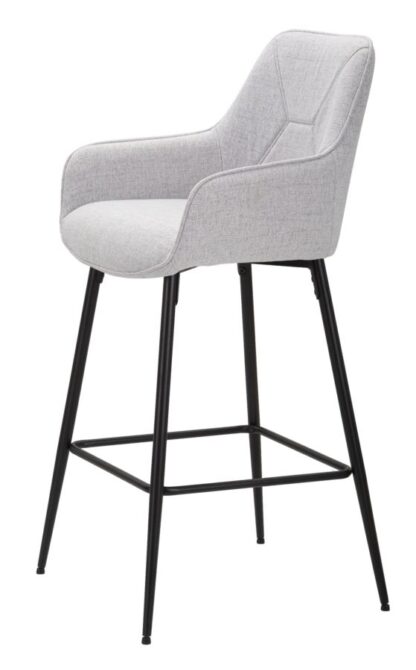 SGABELLO BAR GREY SET 2 PZ CM 55X55X109 - immagine 3