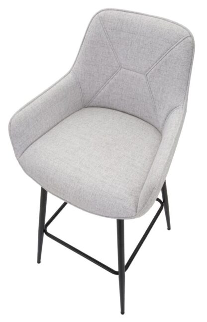SGABELLO BAR GREY SET 2 PZ CM 55X55X109 - immagine 4