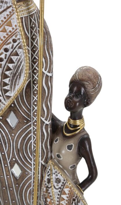 MASAI TRIBAL C/FIGLIO CM 11,5X8,5X46 - immagine 3