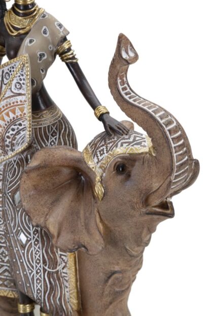 MASAI TRIBAL C/ELEFANTE CM 22,5X12X32,5 - immagine 3