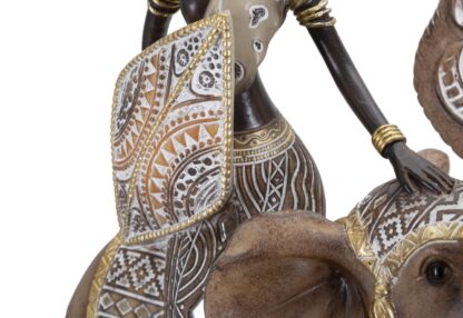 MASAI TRIBAL C/ELEFANTE CM 22,5X12X32,5 - immagine 4