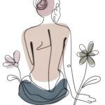 PANNELLO DA MURO LADY W/FLOWER CM 80X1,3X90