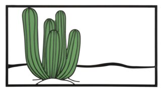 PANNELLO DA MURO CACTUS CM 60X1,3X33
