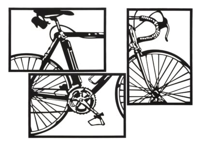 PANNELLO DA MURO BIKE SET 3PZ CM 40X1,3X60 (SINGOLO PZ)