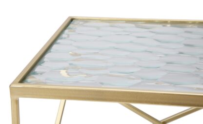 TAVOLINETTI GLASSY COPPIA CM 31,5X31,5X68-28X28X64 - immagine 6