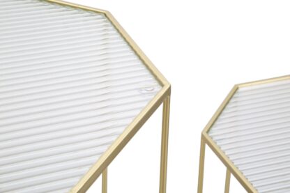 P/TELEFONO NEW GLASS COPPIA CM 50X46X100-40X37X80 - immagine 3