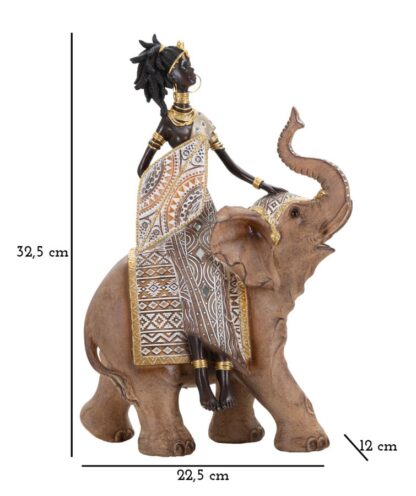 MASAI TRIBAL C/ELEFANTE CM 22,5X12X32,5 - immagine 6