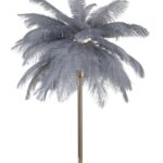 LAMPADA DA TAVOLO PALM GRIGIA CM Ø 55X60