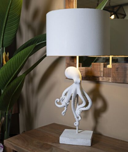 LAMPADA DA TAVOLO OCTOPUS BIANCA CM Ø 30,5X64,5 - immagine 5