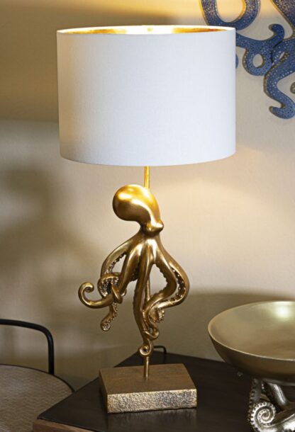 LAMPADA DA TAVOLO OCTOPUS GOLD CM Ø 30,5X64,5 - immagine 5