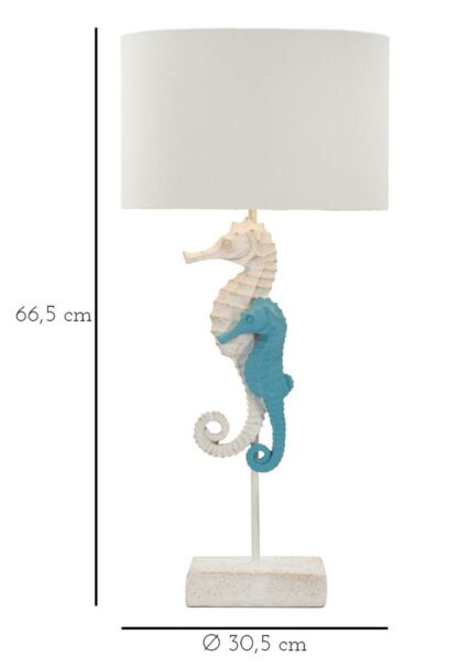LAMPADA DA TAVOLO CAVALLUCCIO MARINO CM Ø 30,5X66,5 - immagine 6