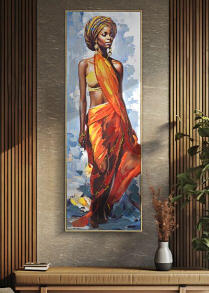 DIPINTO SU TELA C/CORNICE DAPHNE -A- CM 52X4,5X152 - immagine 5