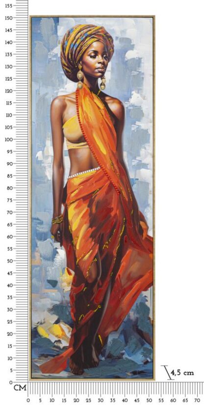 DIPINTO SU TELA C/CORNICE DAPHNE -A- CM 52X4,5X152 - immagine 6