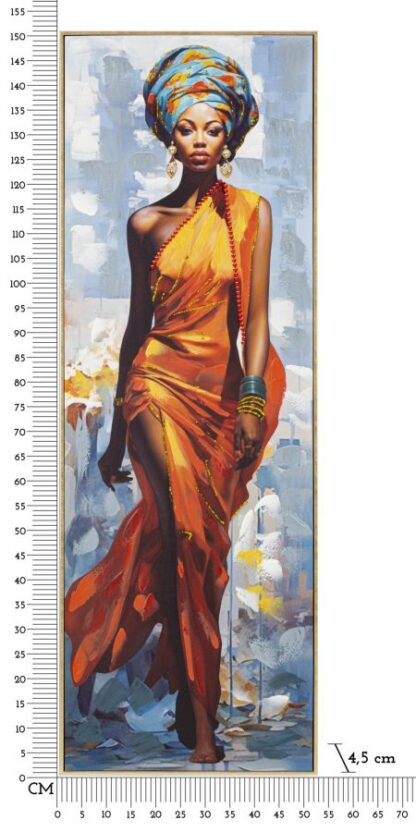 DIPINTO SU TELA C/CORNICE DAPHNE -B- CM 52X4,5X152 - immagine 7