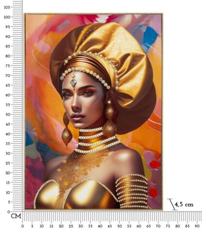 DIPINTO SU TELA C/CORNICE SAMIRA -B- CM 72X4,5X102 - immagine 8