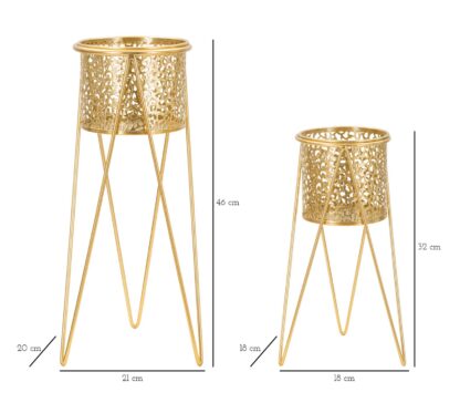 P/VASI GLOD COPPIA CM 21X20X46-18X18X32 - immagine 6