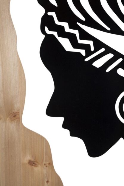 PANNELLO DA MURO TRIBAL FERRO E WOOD CM 53X2X80 - immagine 3
