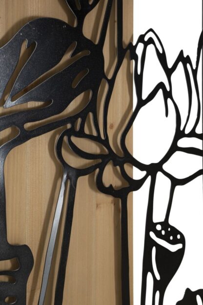 PANNELLO DA MURO LOTUS FERRO E WOOD CM 60X2X90 - immagine 2