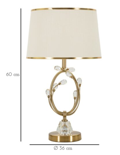 LAMPADA DA TAVOLO VERSAILLES CM Ø 36X60 - immagine 6