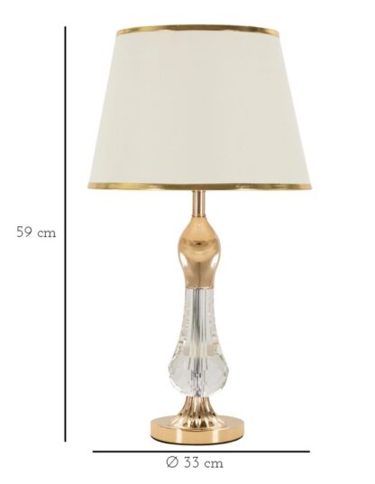 LAMPADA DA TAVOLO BRATISLAVA CM Ø 33X59 - immagine 6