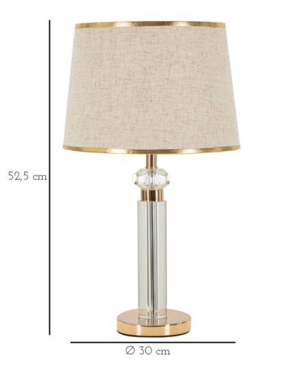 LAMPADA DA TAVOLO PRAGA CM Ø 30X52,5 - immagine 6
