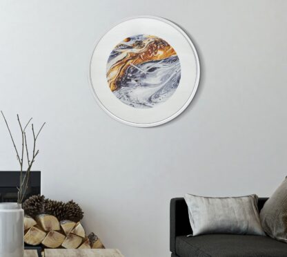 OROLOGIO DA MURO MIRROR GREY CM Ø 60X5 - immagine 5