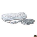 Cima da ormeggio  Cima per ancora in poliestere alta tenacità completa di catena e di grillo zincato diametro 8 mm