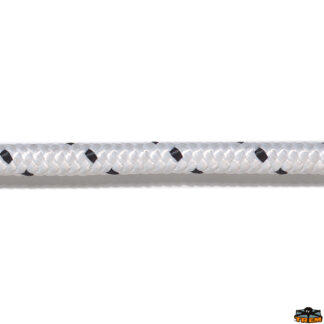 Cima da ormeggio  Cima per ancora trecciata in poliestere colore bianco e nero diametro 10 mm