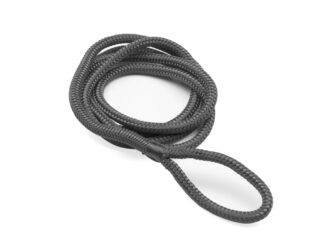 Cima da ormeggio  Cima da ormeggio dopia treccia in polyamide colore nero con occhiello diametro 10 mm lunghezza 6 mt